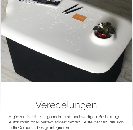 Logohocker Beistelltisch