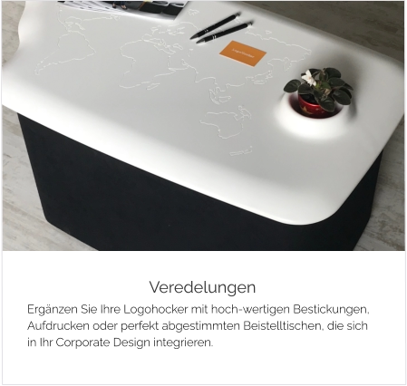 Logohocker Beistelltisch