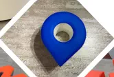 Geotag als 3D Sitzhocker Element