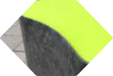 Detailaufnahme einer Naht eines Teillederbezugs eines Elementes